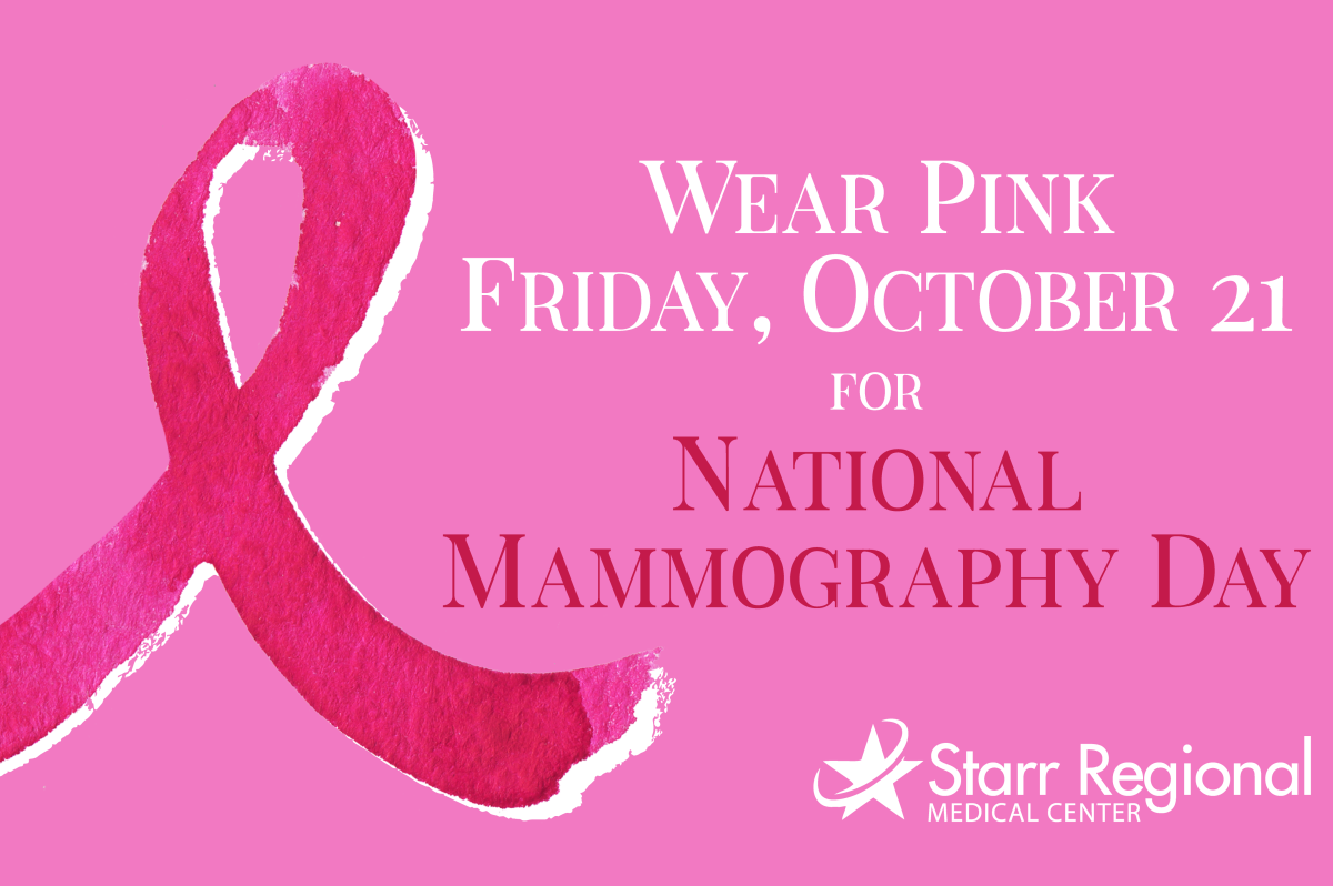 Wear Pink Friday, October 21 for National Mammography Day